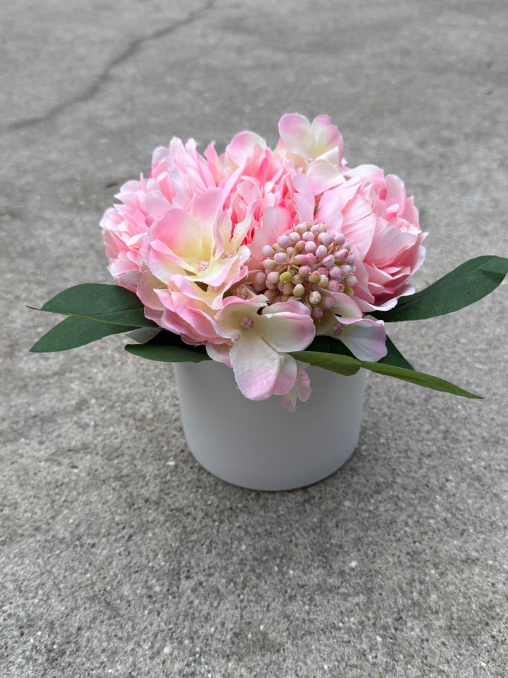 Pink Peony and Hydrangea Arrangement - NWT